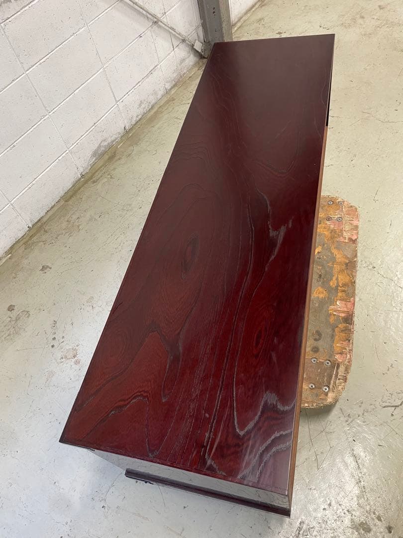 【豪華】民芸TVボード 150cm幅 高級ケヤキ材 民芸家具 テレビ台