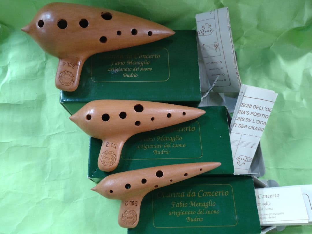 Fabio Menaglio Ocarina da Concerto 3点セット