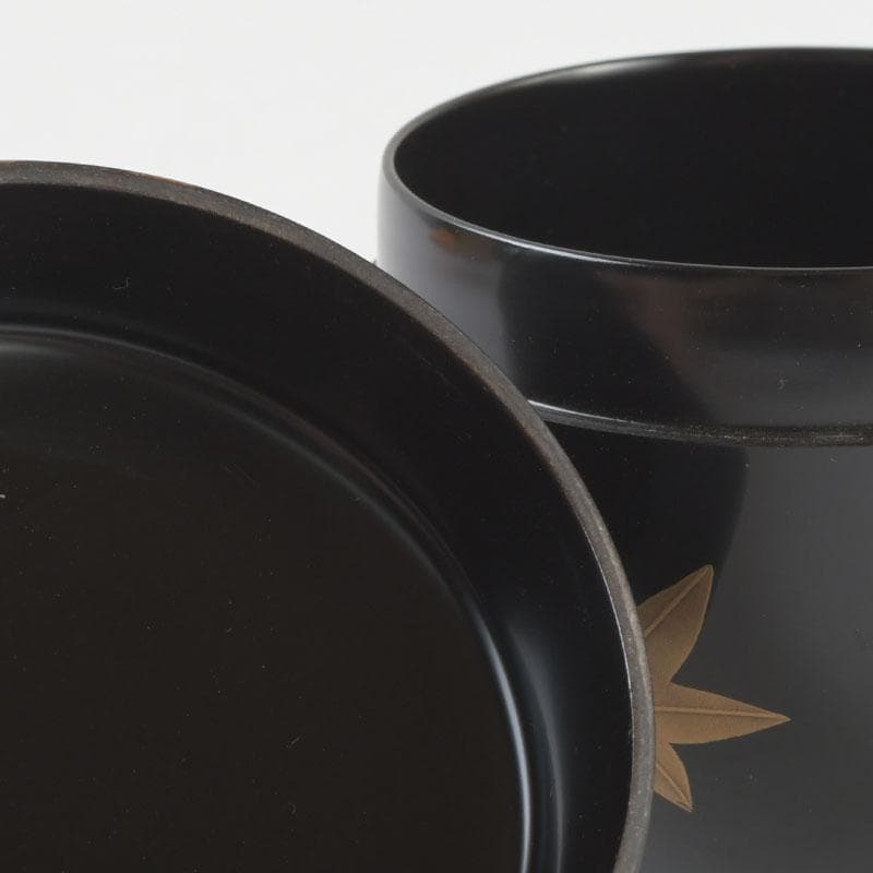 茶道具　山中塗　中村宗悦作　雲錦蒔絵　中棗　共箱　V　9300