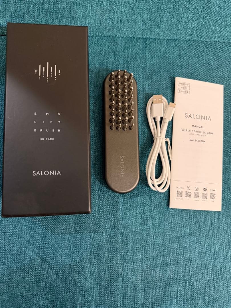 ボディ・フェイスケア SALONIA EMS LIFT BRUSH 3D CARE