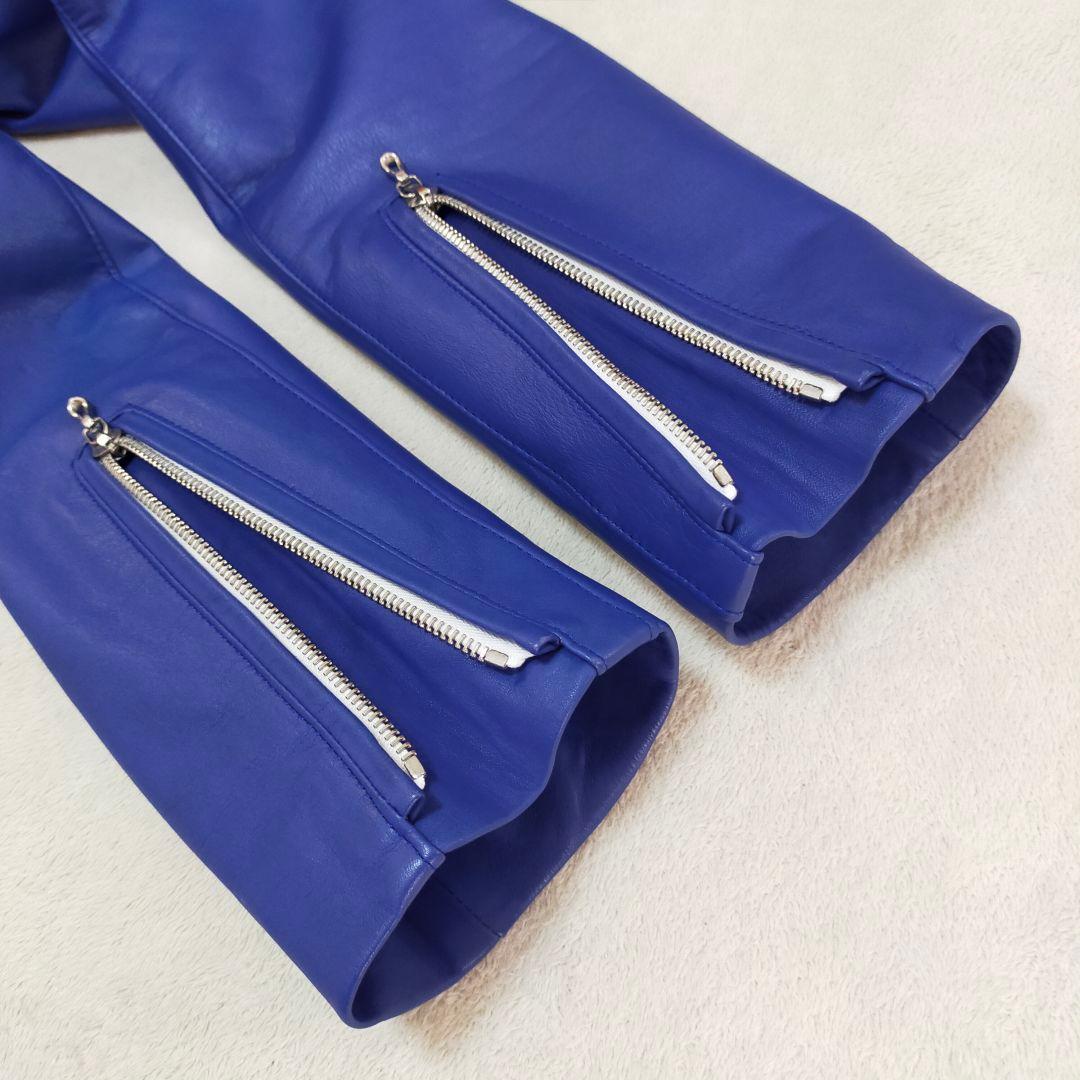 美品　LITHIUM HOMME　44　逆ハの字　シングルライダースジャケット