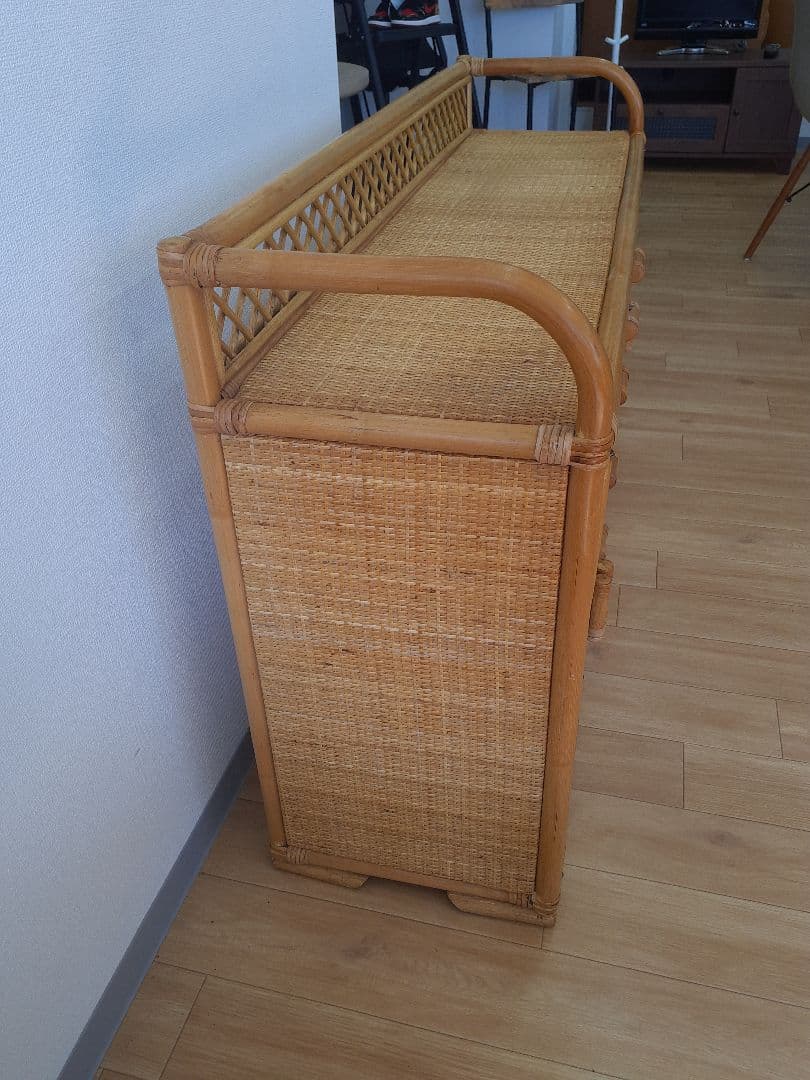 ナチュラルラタンキャビネット