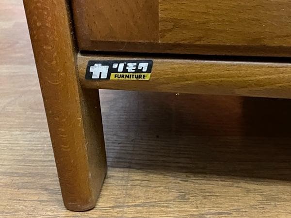 じゅりッツェルオールドカリモク 電話台 FAX台 キャビネット 昭和レトロ