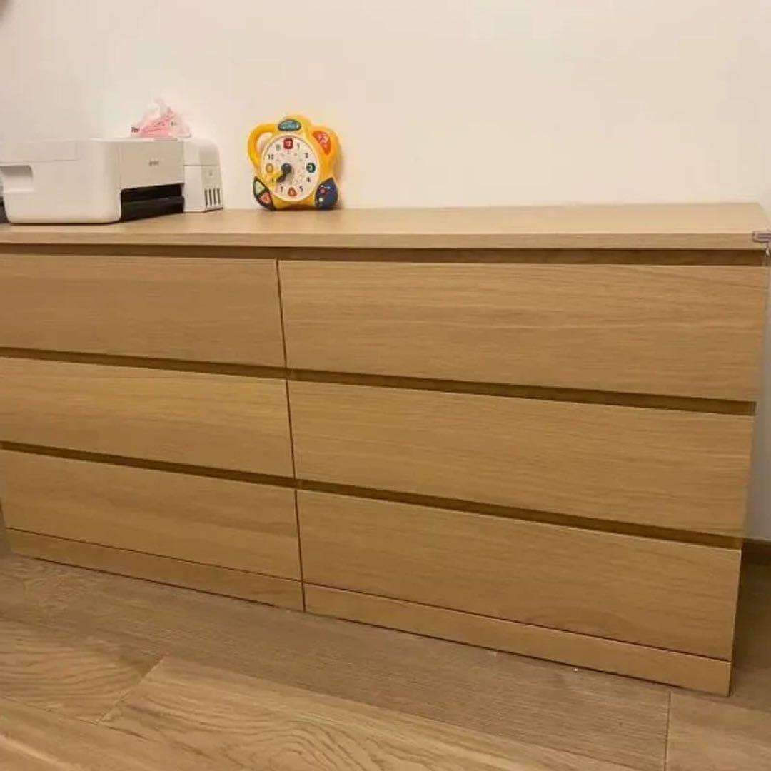 【引取or着払い】IKEA MALM マルム　チェスト　シェルフ