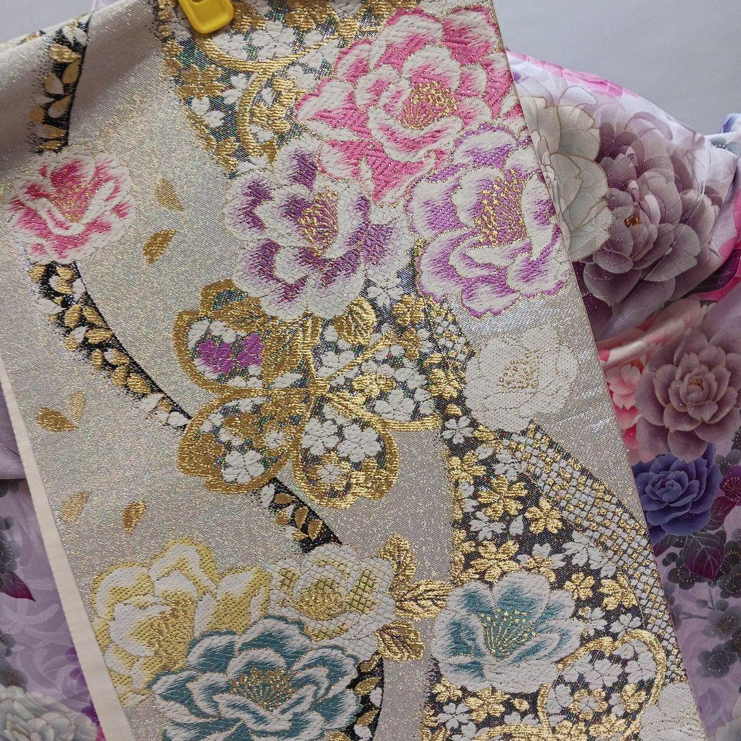 新品　 薄紫ラメ 　振袖フルセット