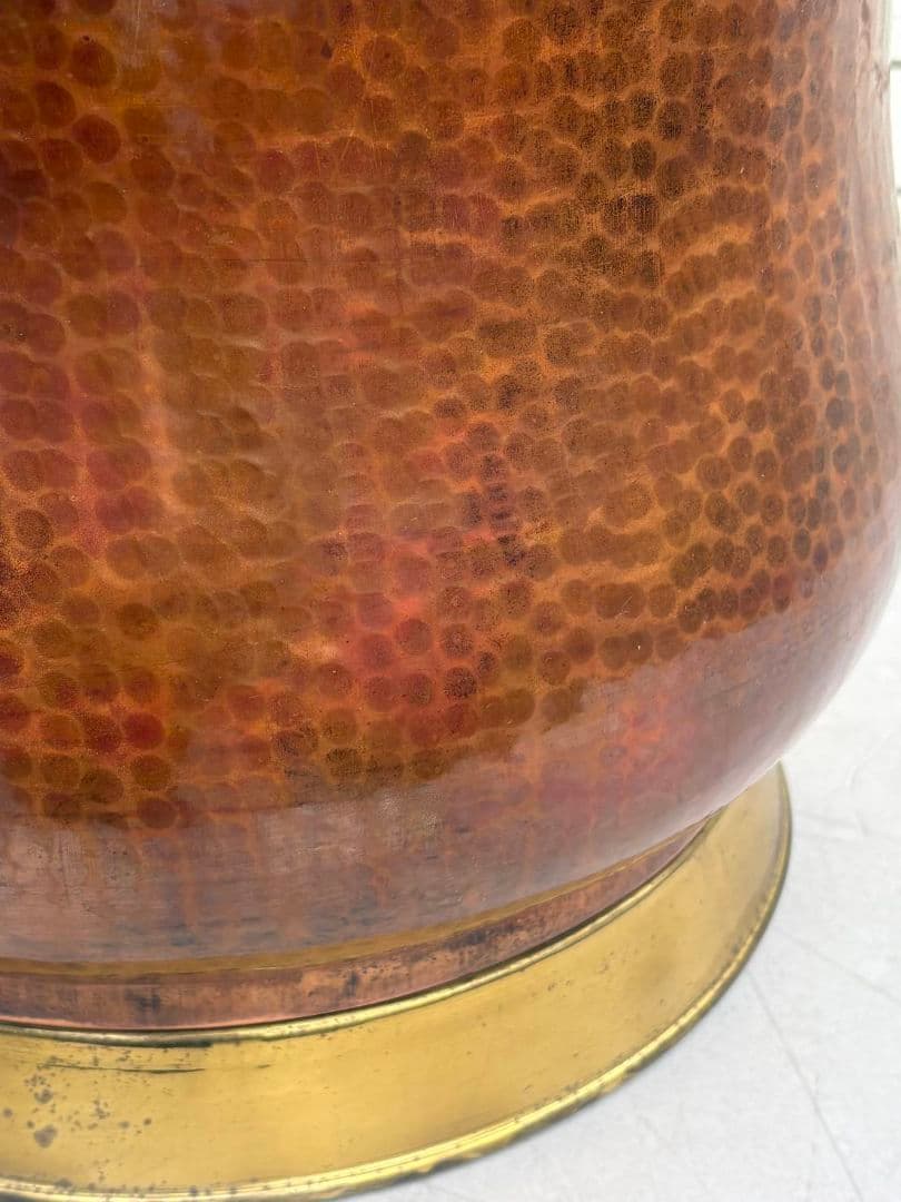 イタリア銅製バケツ☆花入れ☆物入