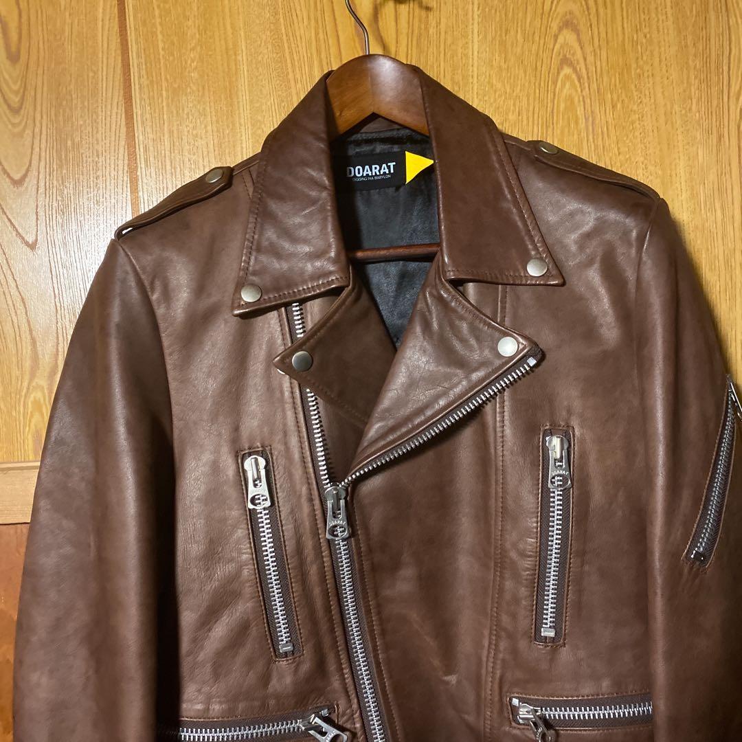 DOARAT 馬革 ライダースジャケット ホース ブラウン