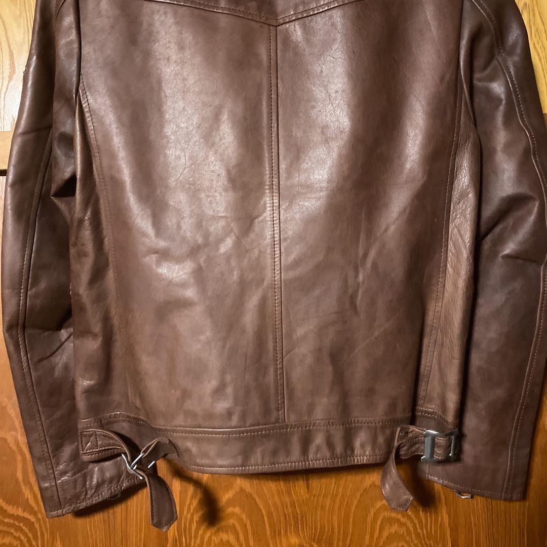 DOARAT 馬革 ライダースジャケット ホース ブラウン