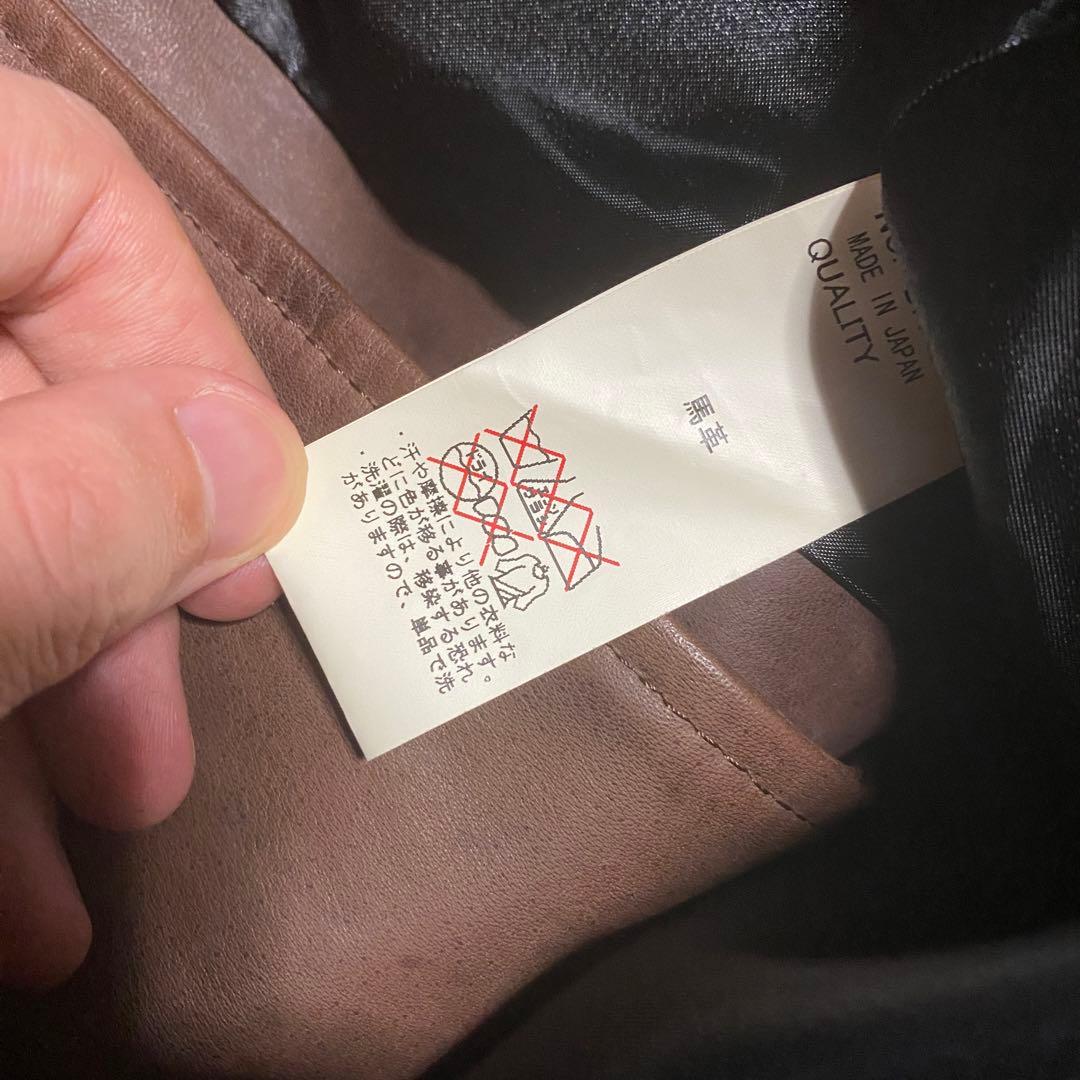 DOARAT 馬革 ライダースジャケット ホース ブラウン