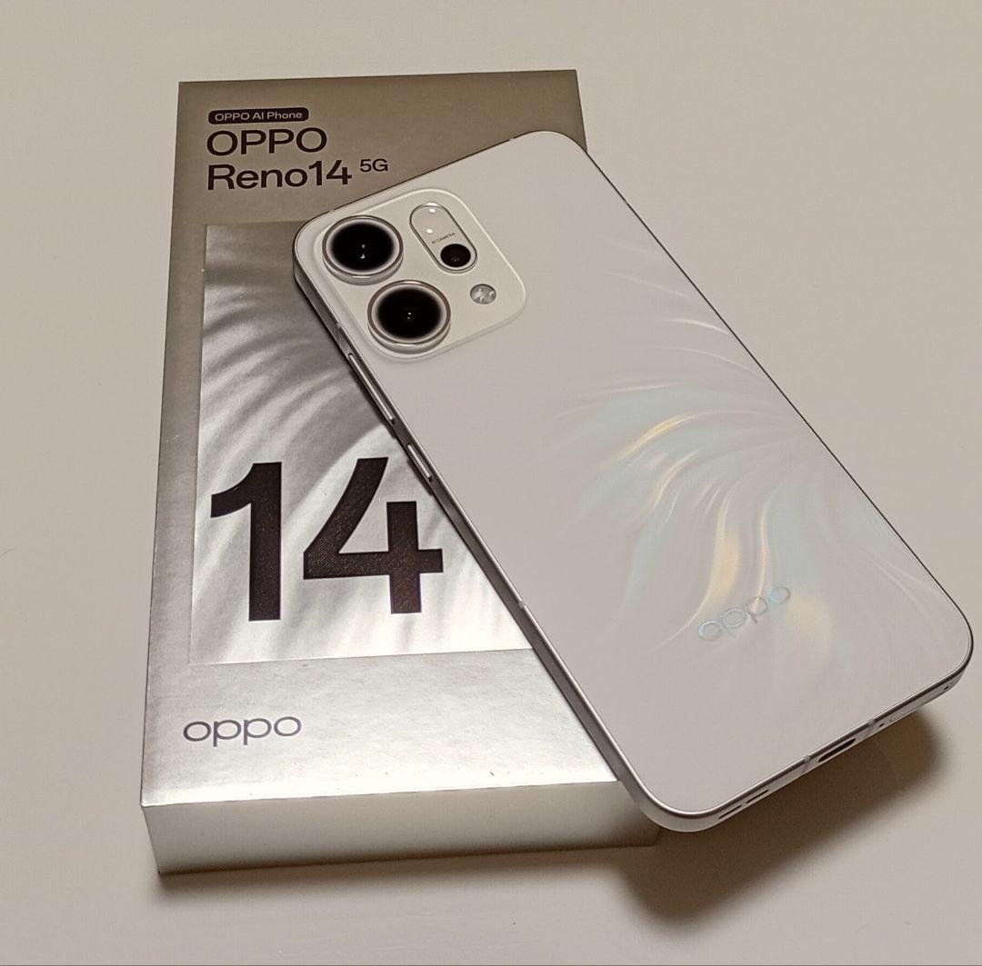 OPPO Reno14 5G SIMフリー オパールホワイト