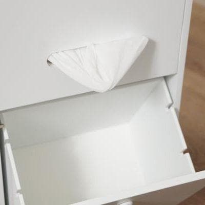 JUNKOダイニングテーブル　75× コスメワゴン　ホワイト　２点セット