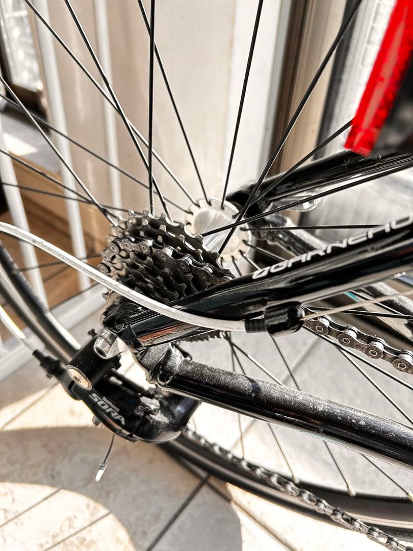 GARNEAU ブラック/ターコイズ ロードバイクジュニア用　24インチ