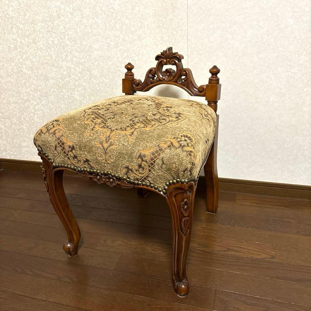 【美品】希少 アンティーク 猫脚 スツール