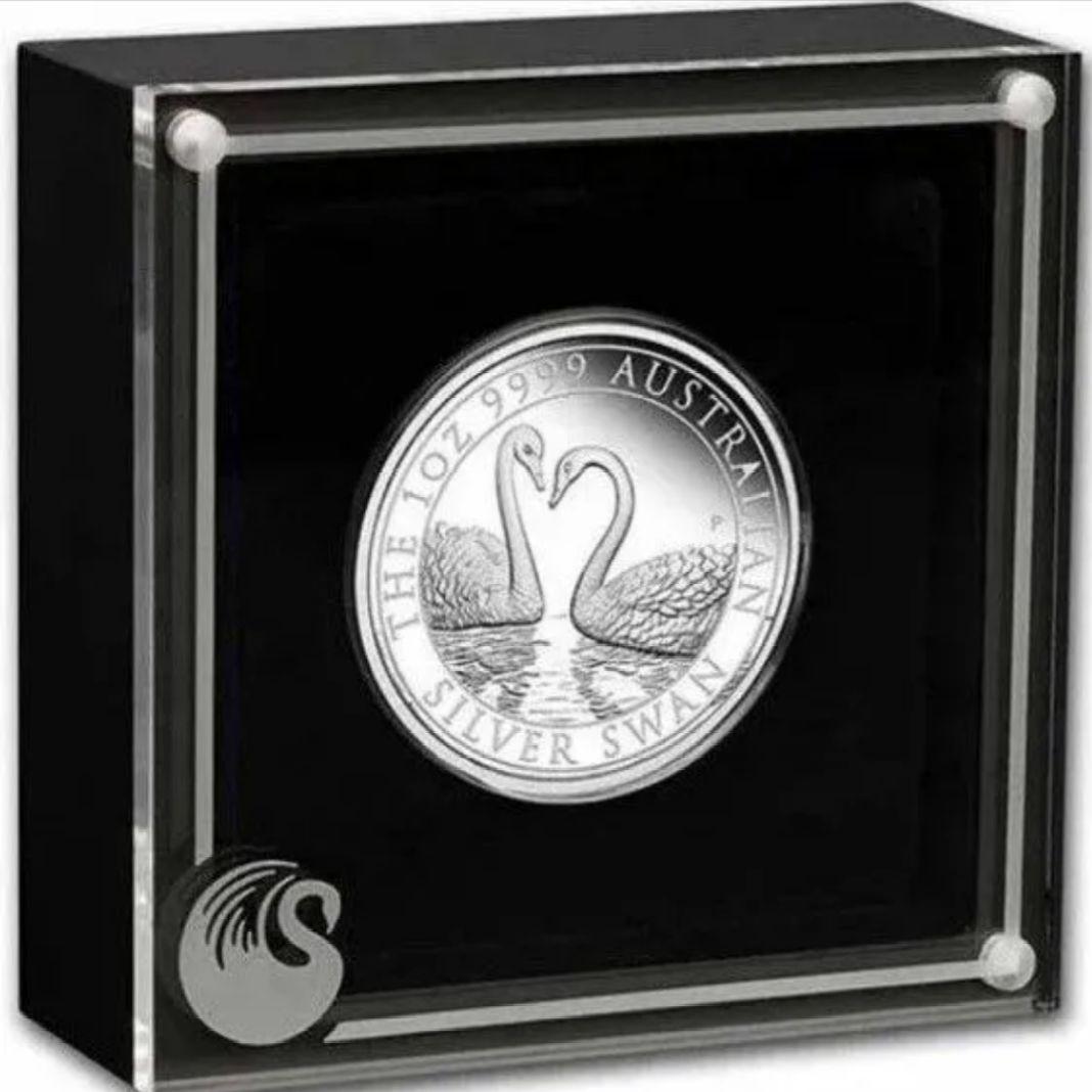 2022年 スワン 1オンス 純銀 プルーフ銀貨 パースミント 保証書＆BOX付