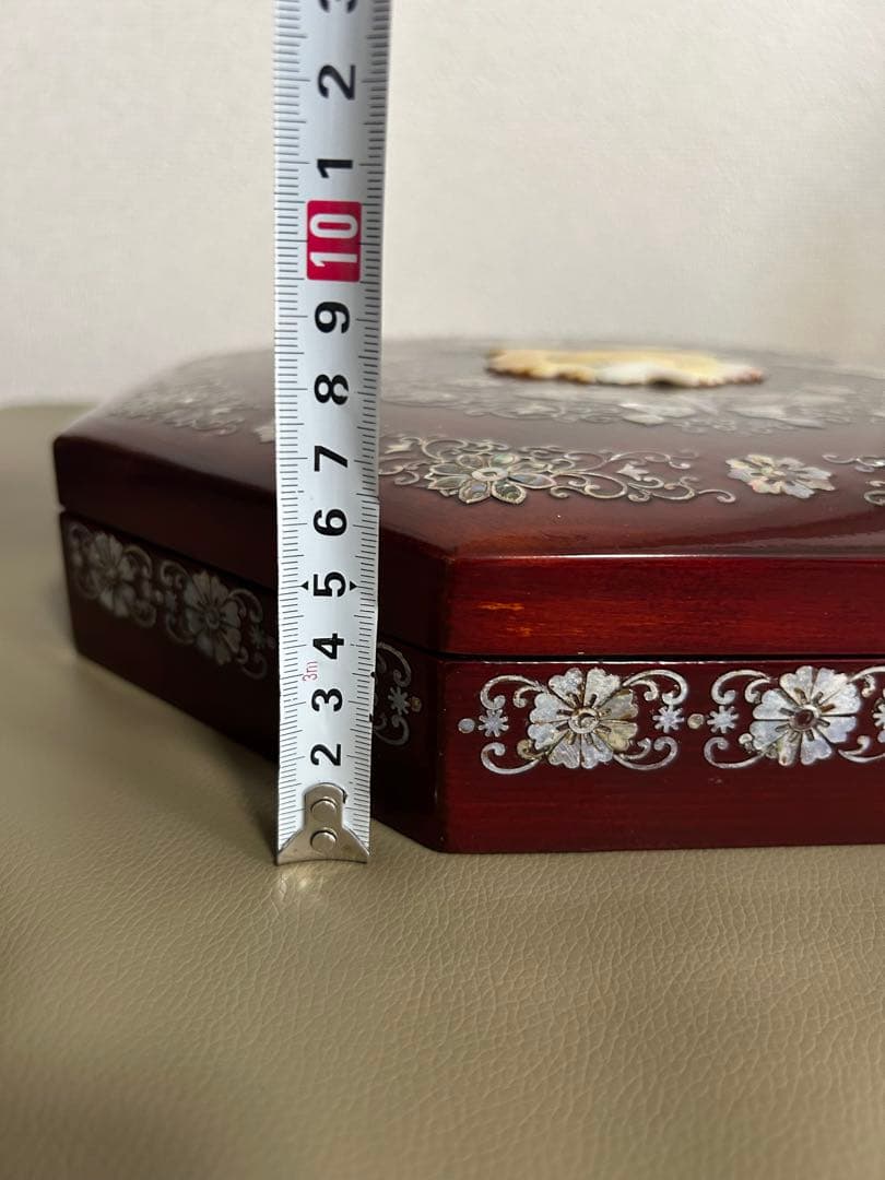 【父の骨董コレクション】韓国螺鈿 伝統工芸 漆器 九節板 クジョルパン 食器