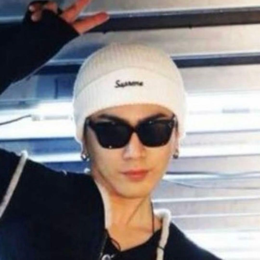 【美品／希少】supreme boxlogo ニット帽／ホワイト