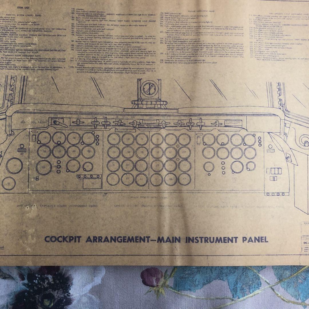 プロペラ旅客機　JAL DC-6B型機　66ページ　ブループリント　設計図