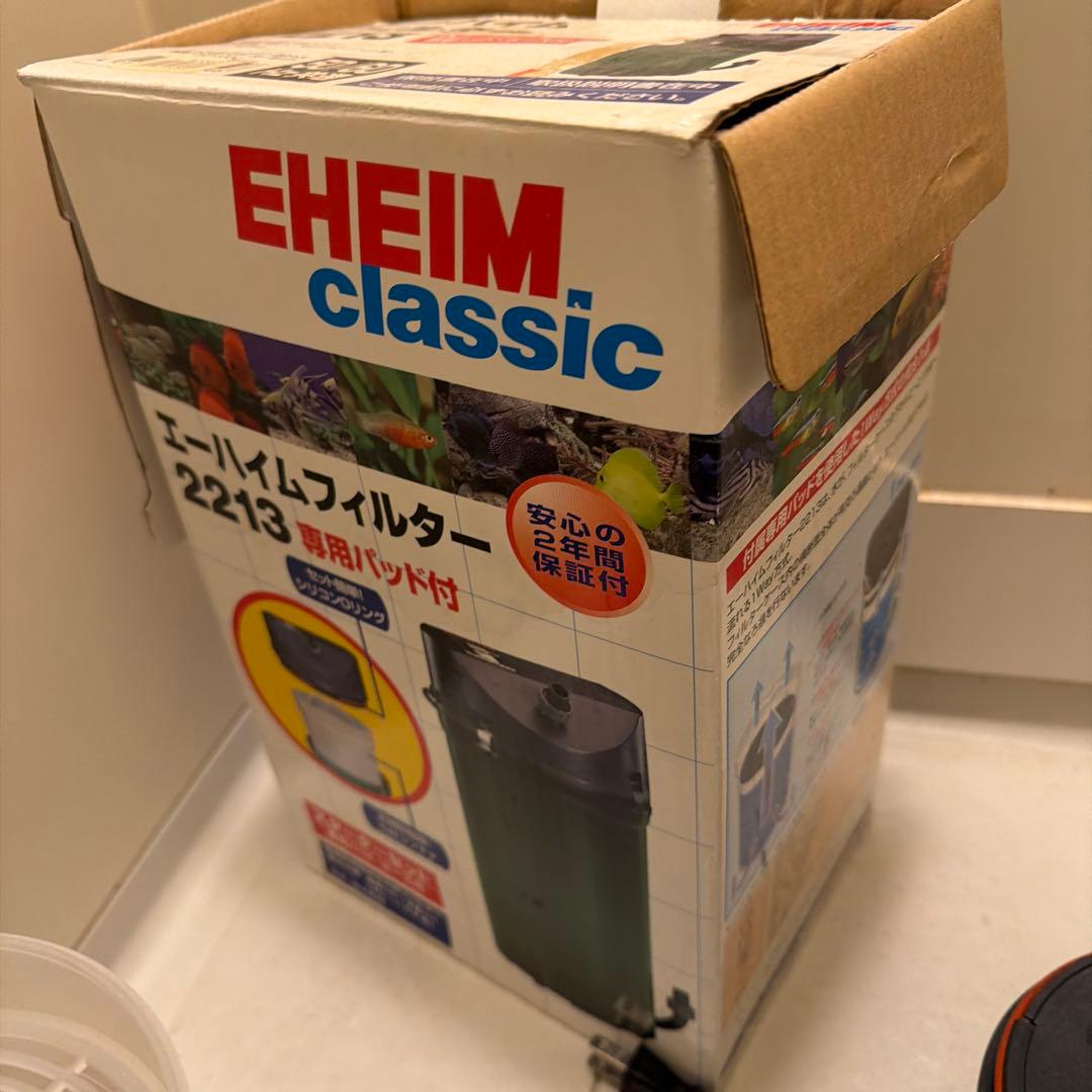 ろ材未使用品入れ替え済。EHEIM エーハイム　外部フィルター 2213、予備品