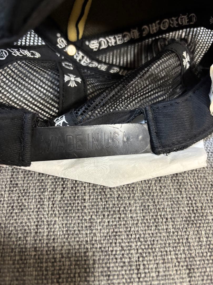 【美品】確実正規品　クロムハーツキャップ　国内正規品　ブラック