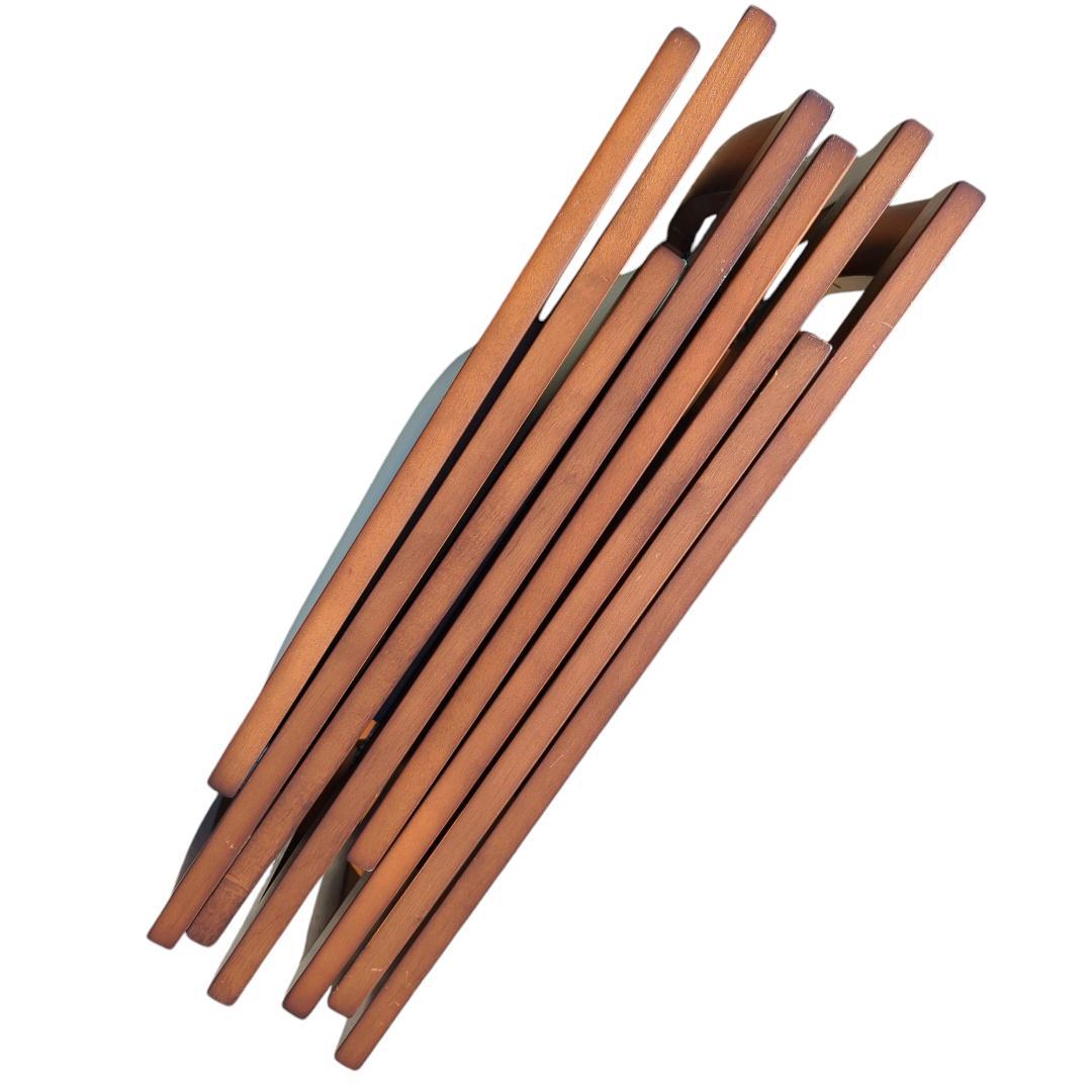 フォールディングチェア　木製　4脚セット