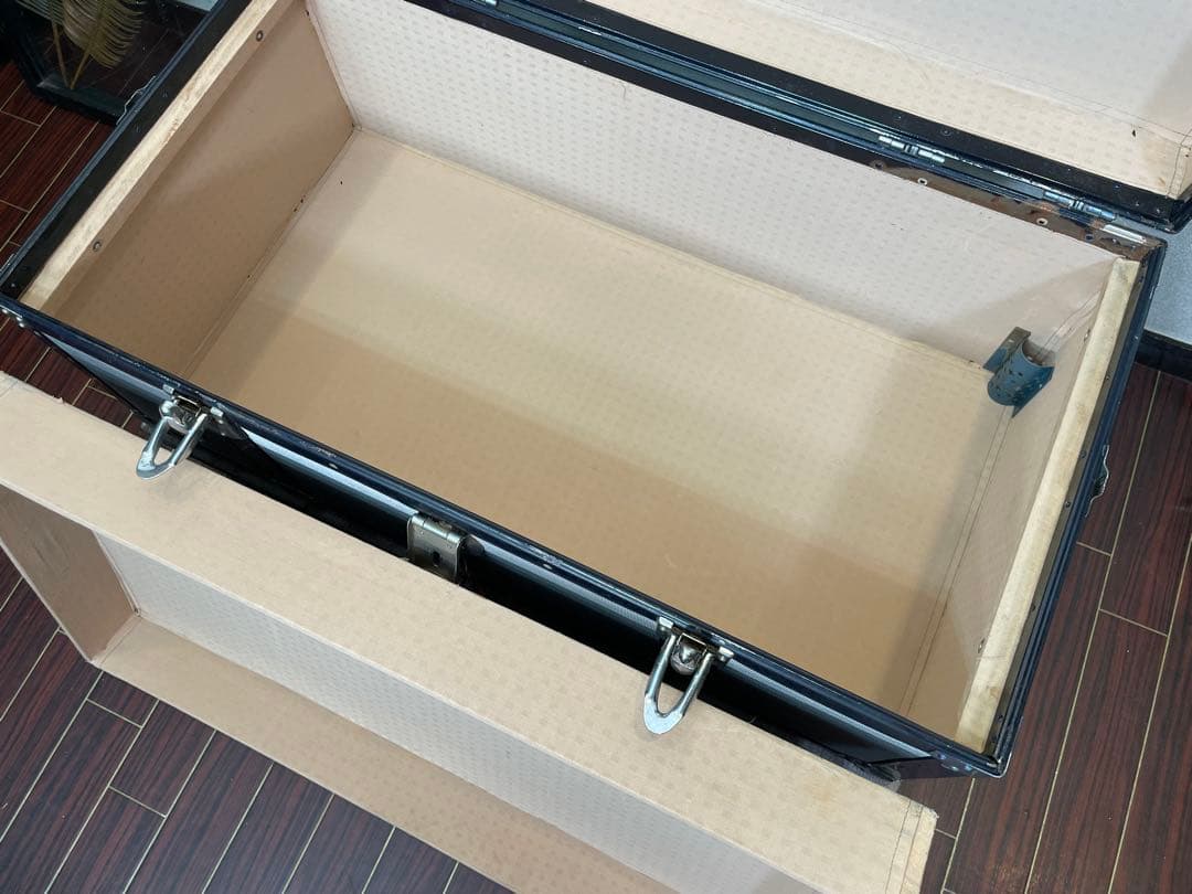 専用 ビンテージ アルミトランク トロリー センターテーブル インダストリアル