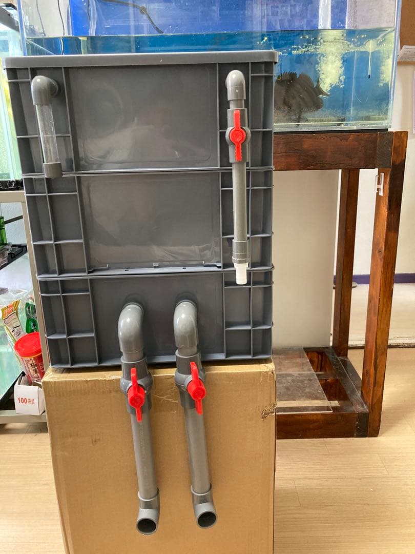 ポンプつき池フィルター万能濾過装置 池フィルター最高濾過装置大)当日発送送料込み