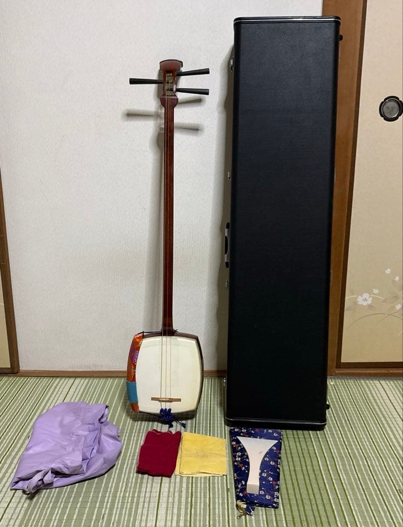 三味線　和楽器　バチ　撥　弦　駒　ハードケース　弦楽器