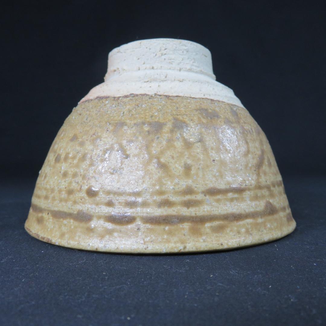 茶碗 在銘 木箱 共箱 作家物 抹茶碗 茶器 茶道具 お稽古 黄土