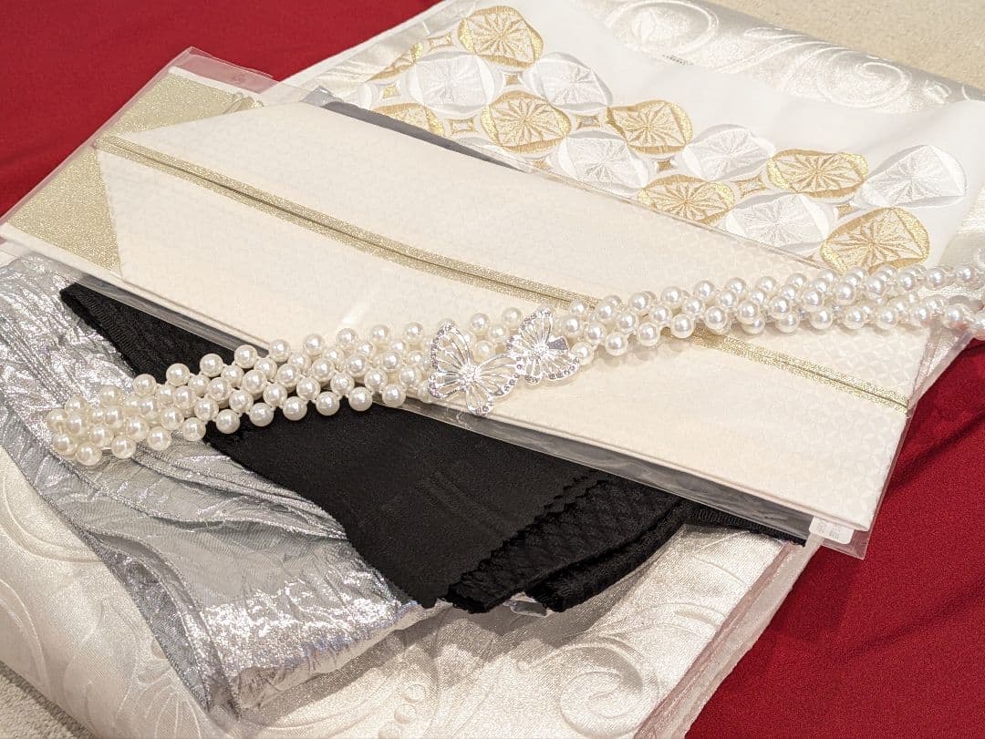 振袖フルセット 身丈169裄70.5 ロング丈 赤 色無地振袖 逸品 成人式