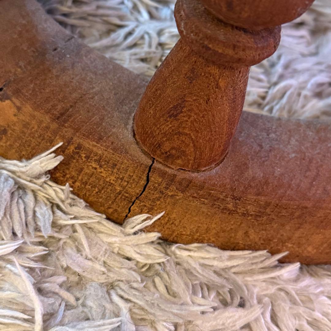 4/26までアンティーク1点もの木製円形座卓