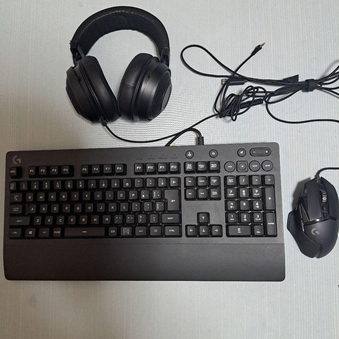 キーボード、マウス、ヘッドホンセット