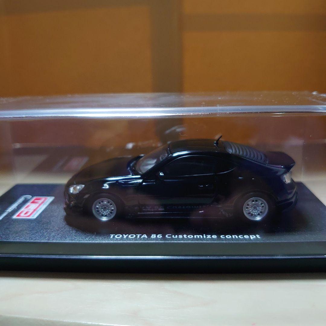 1/43トヨタ86 TRDカスタマイズコンセプト クリスタルブラックシリカ。