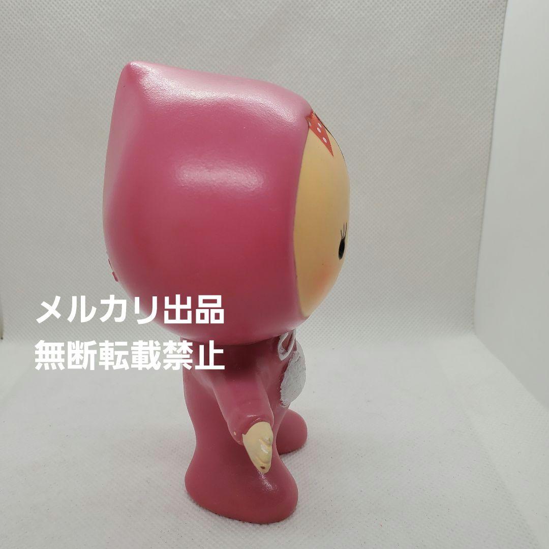 救心小児丸鳴き人形　笛付き　ソフビ　セット　箱付　モダンプラスチック　レア