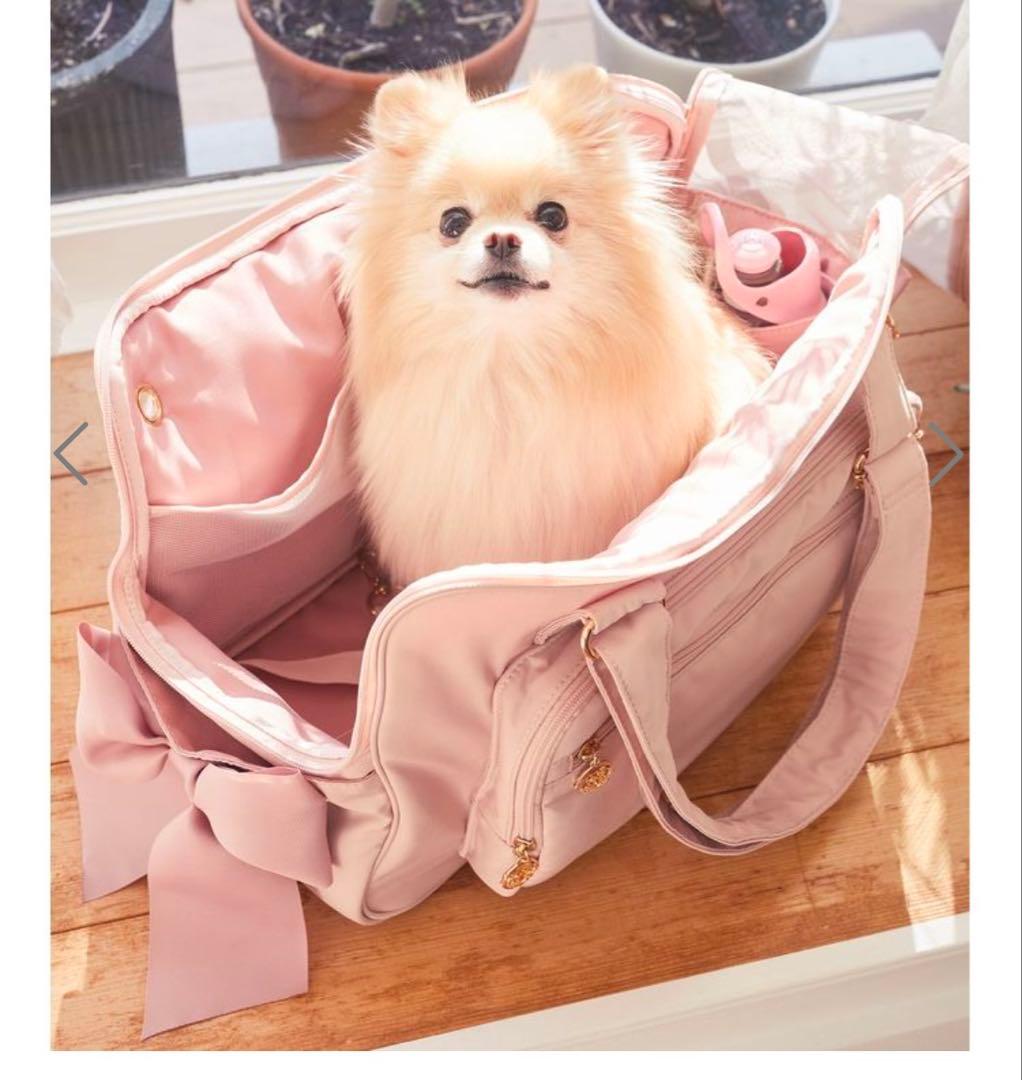 Maison de FLEUR 撥水 サイドリボンキャリーバッグ