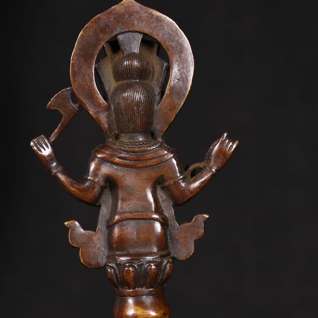 銅製 法器 金剛降魔杵 鎮宅 辟邪開運 風水 招財 置物 工芸品