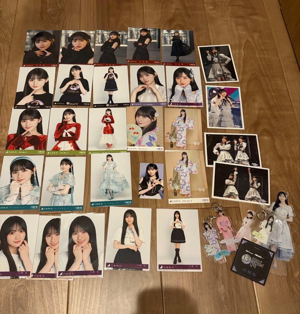 川崎桜 生写真 ペンライト ペンライトケース