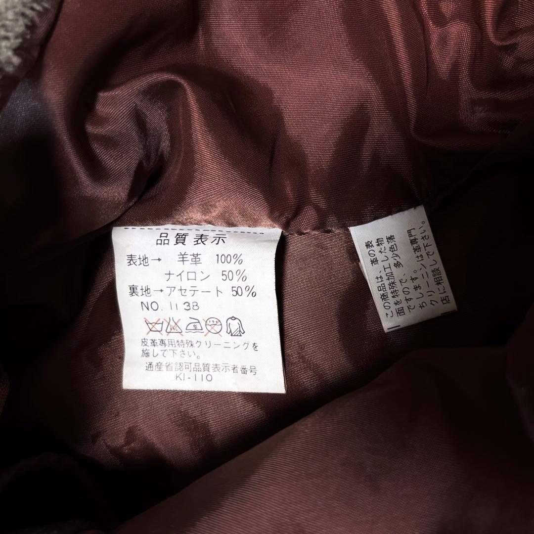 テイル ✨00s G1 レザーフライトジャケット ブラウン ボア襟 ライナ