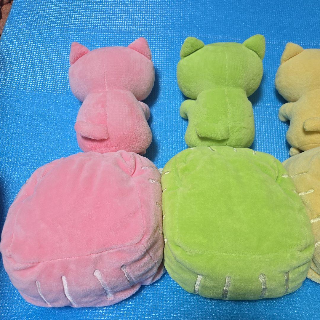 新品 にゃんにゃんにゃんこ にゃんこマーケット ゼリー ぬいぐるみ ③匹