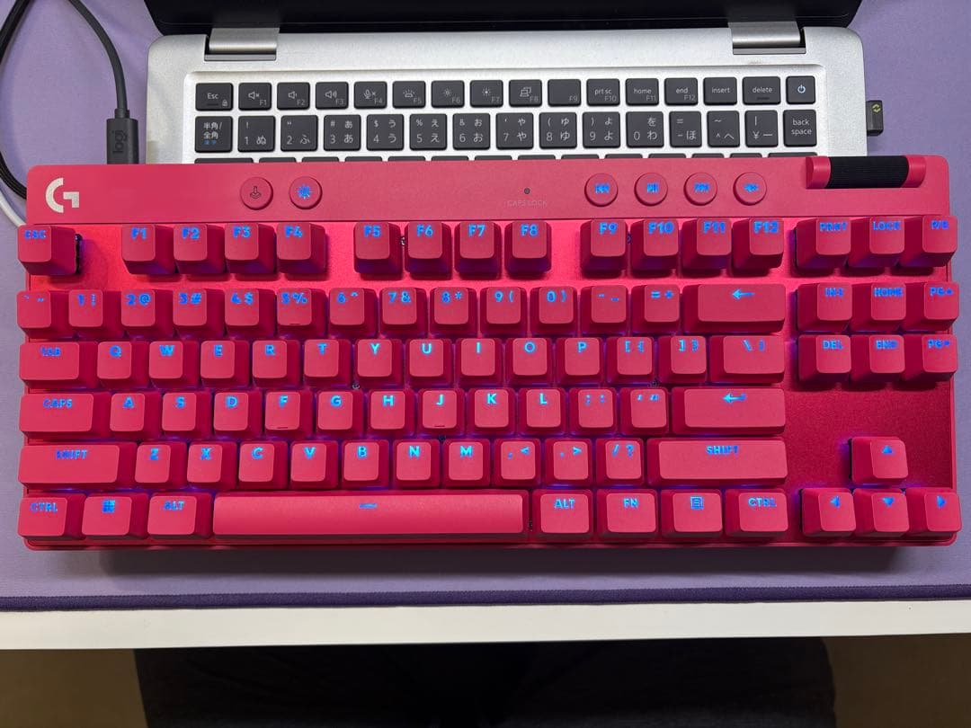 【美品】Logicool pro x tkl rapid マゼンタ ロジクール