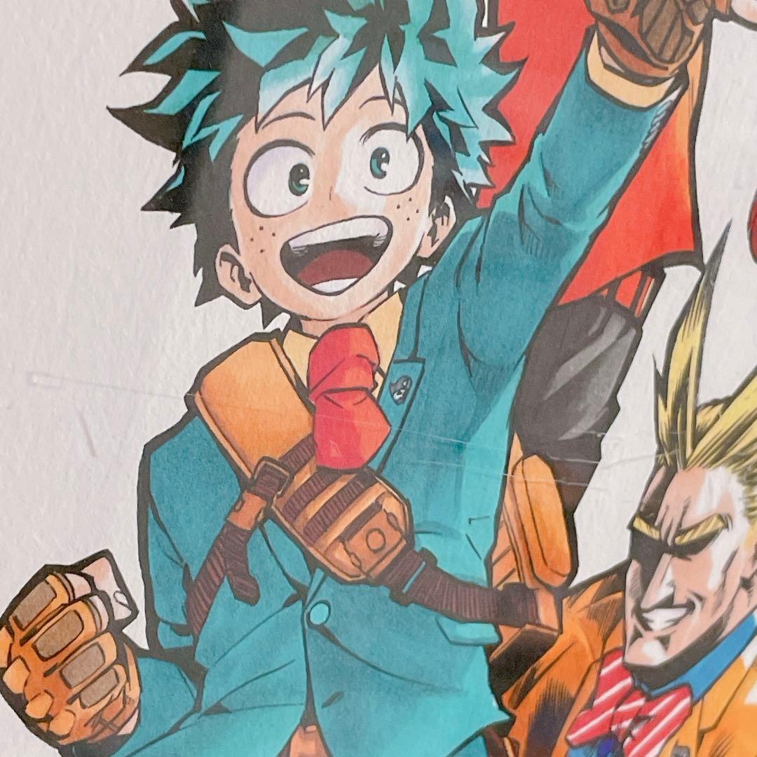 僕のヒーローアカデミア WJ50周年記念描きおろしイラスト 限定 高級複製原画