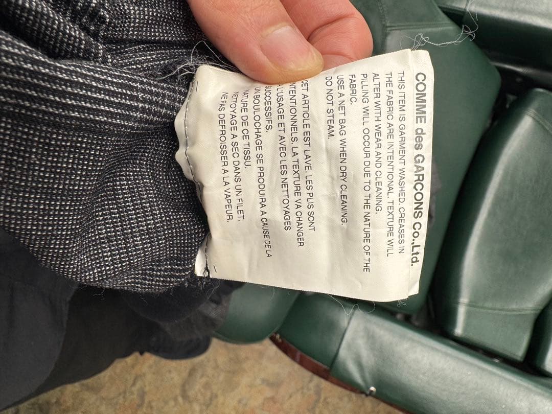 COMME des GARÇONS BLACK サルエルパンツグレンチェック