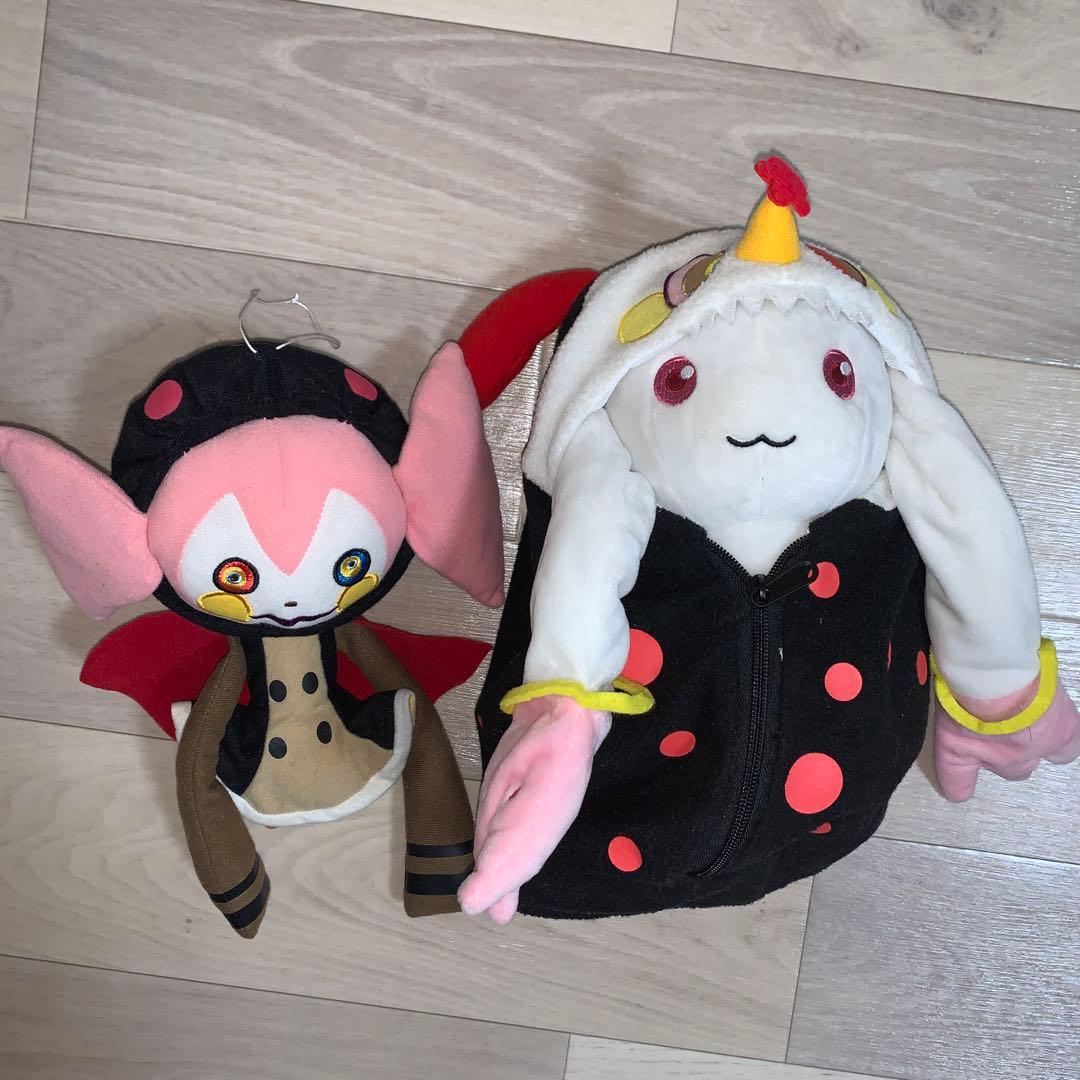 まどマギ お菓子の魔女ver. 着ぐるみキュゥべえ+べべ　ぬいぐるみ　セット