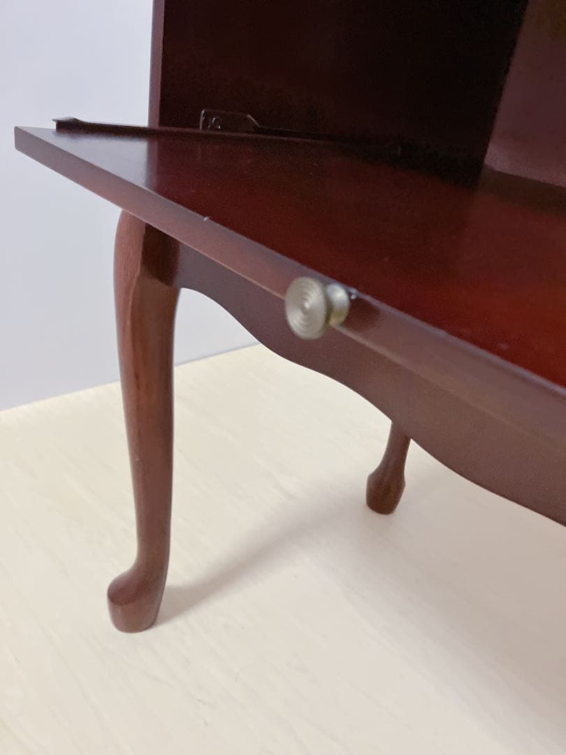 アンティーク調　猫脚　サイドテーブル　電話台　FAX台　サイドキャビネット