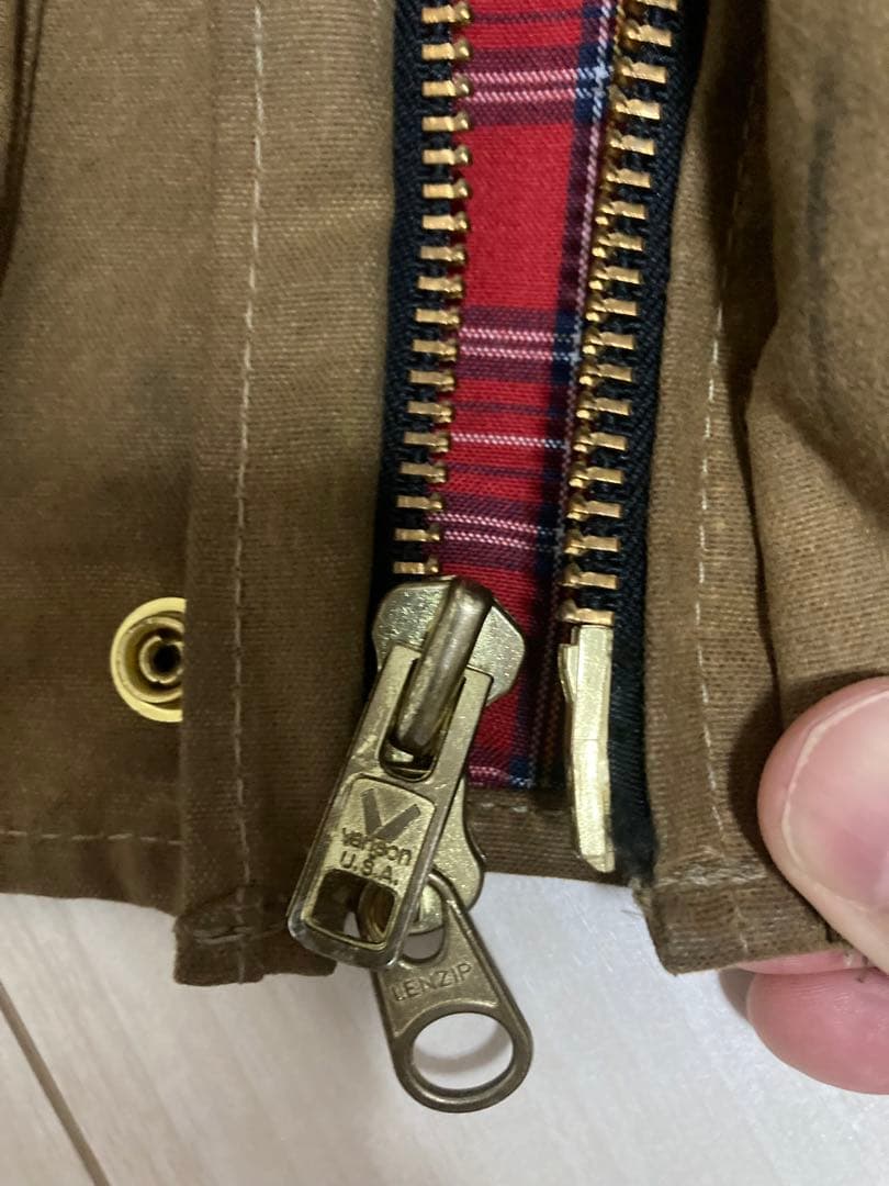 バンソン ボーダー オイルドコットン ライダースジャケット ストーマートライアル