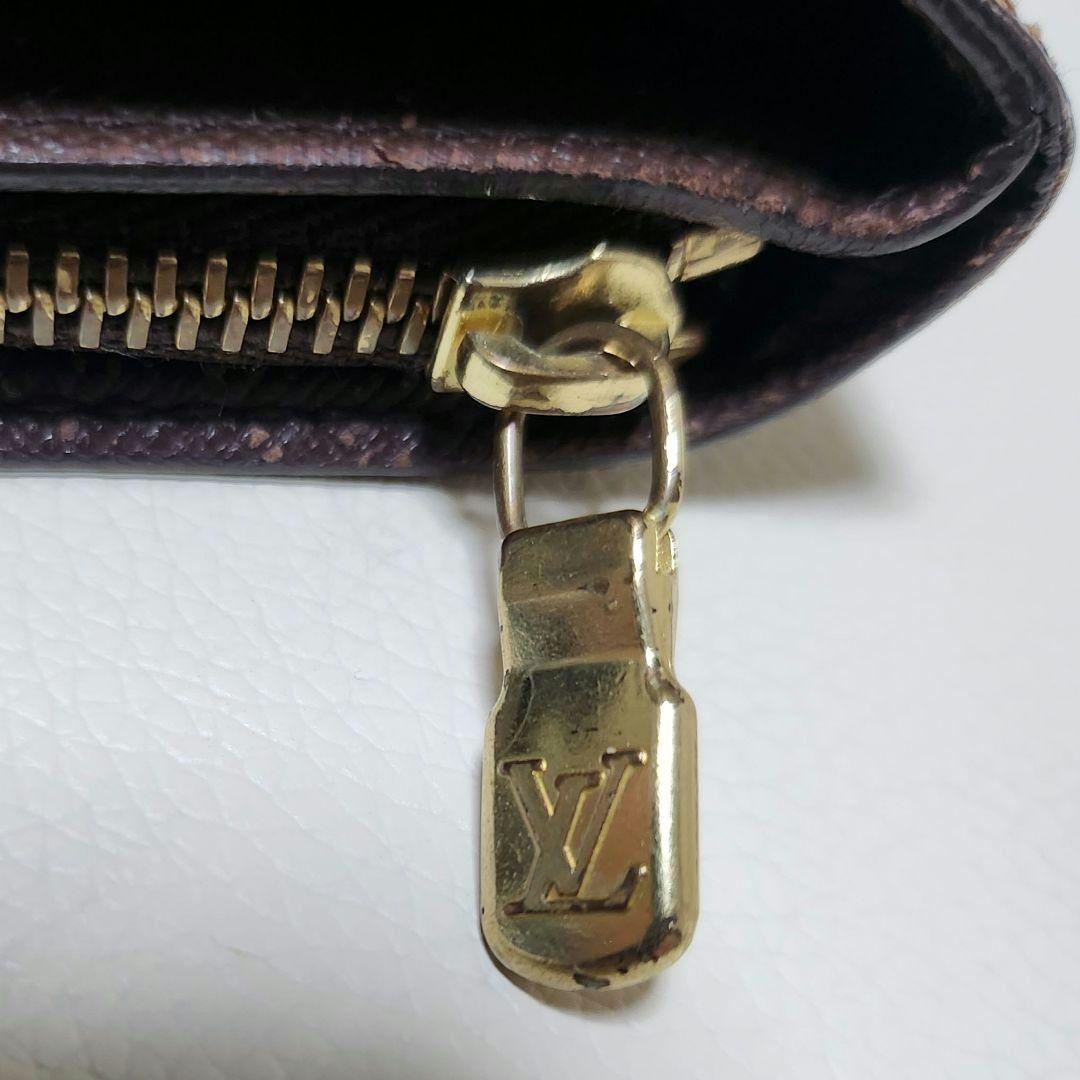 LOUIS VUITTON 二つ折り財布 コンパクトジップ ダミエ ブラウン