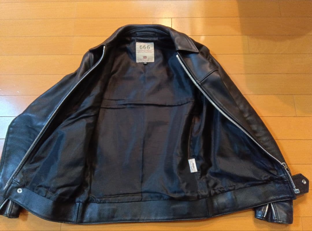 666シングルライダース34ブラック黒ステアハイド英国製