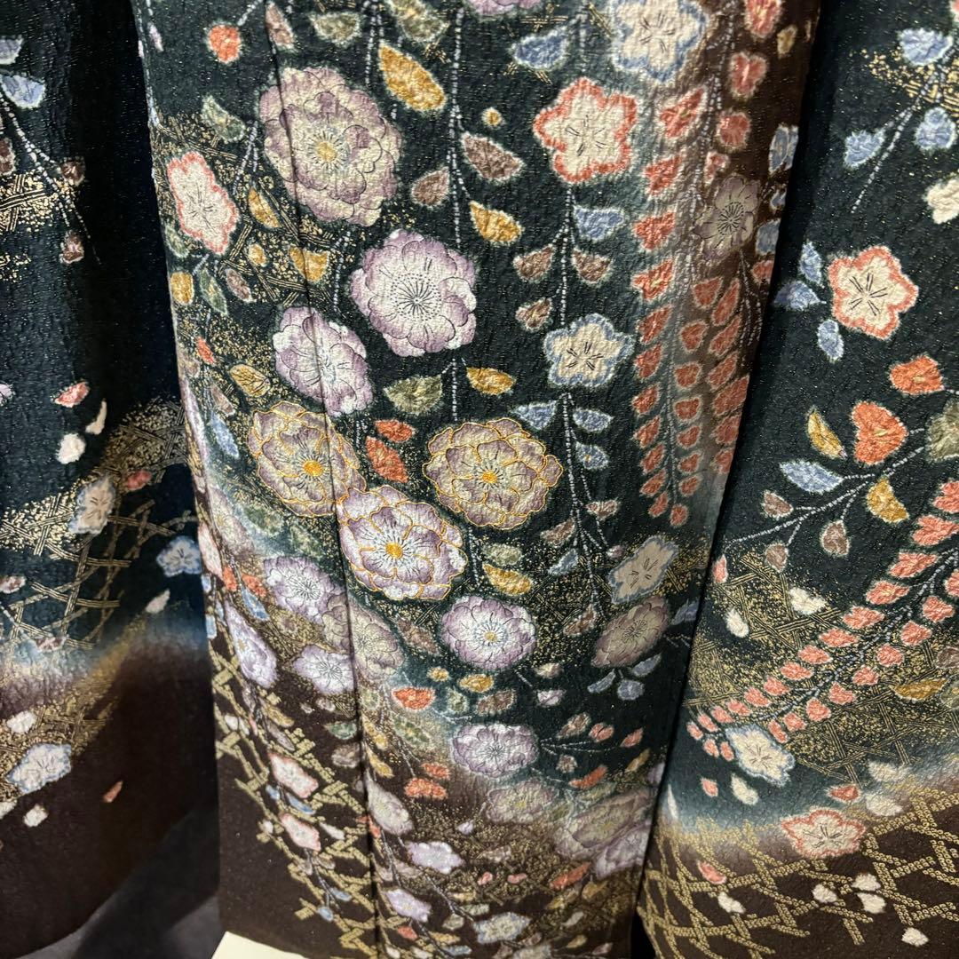 美品　辻ヶ花　花絞り　金通し　金駒刺繍　染分け　秀品　振袖　フルセット 振り袖