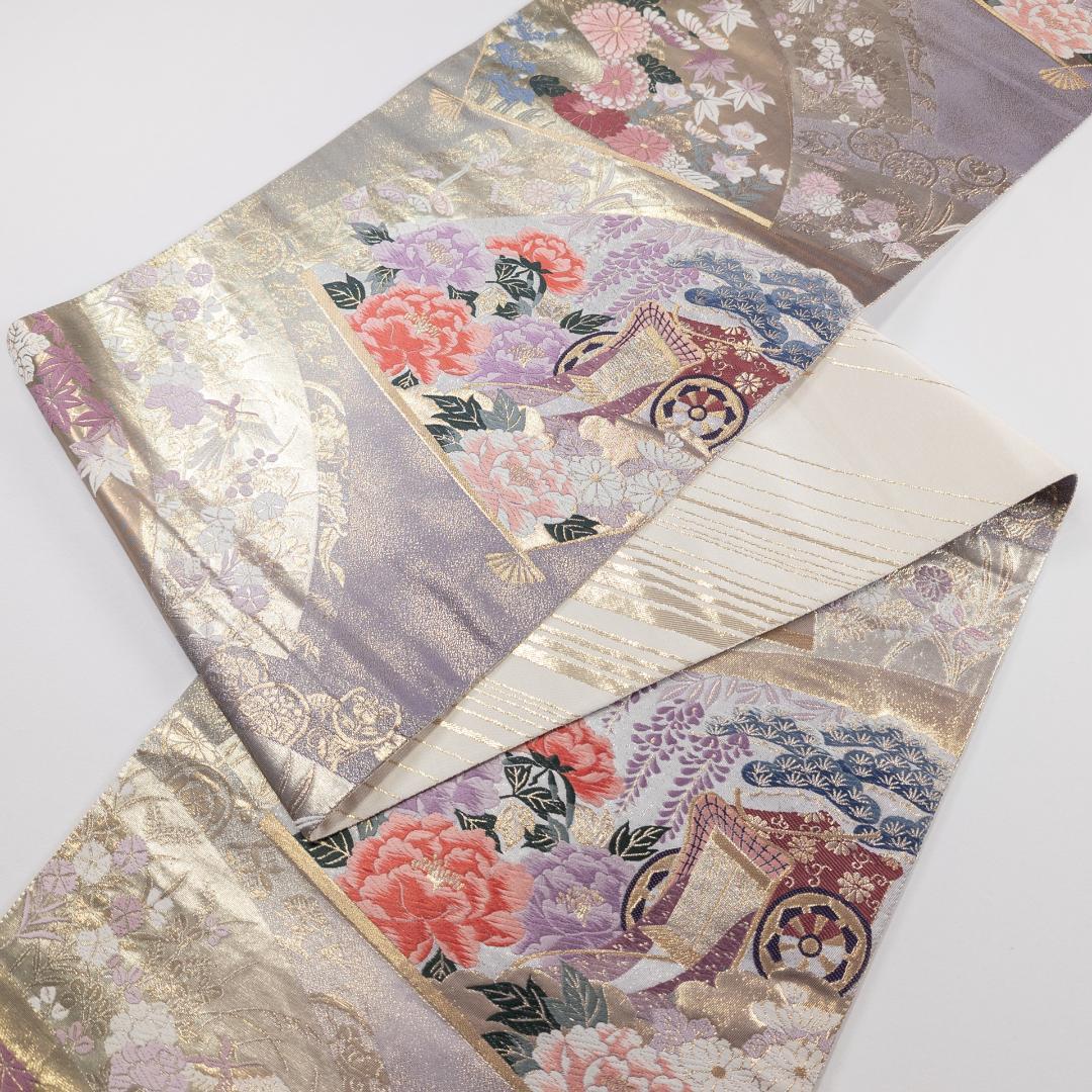 chika200555 R7SK1327 振袖+帯 2点セット 六通柄