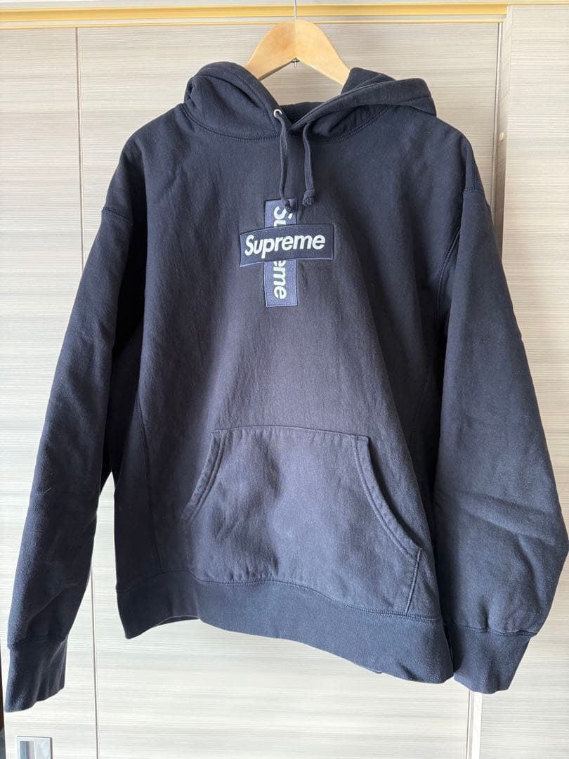トップス Supreme Cross Box Logo Hooded