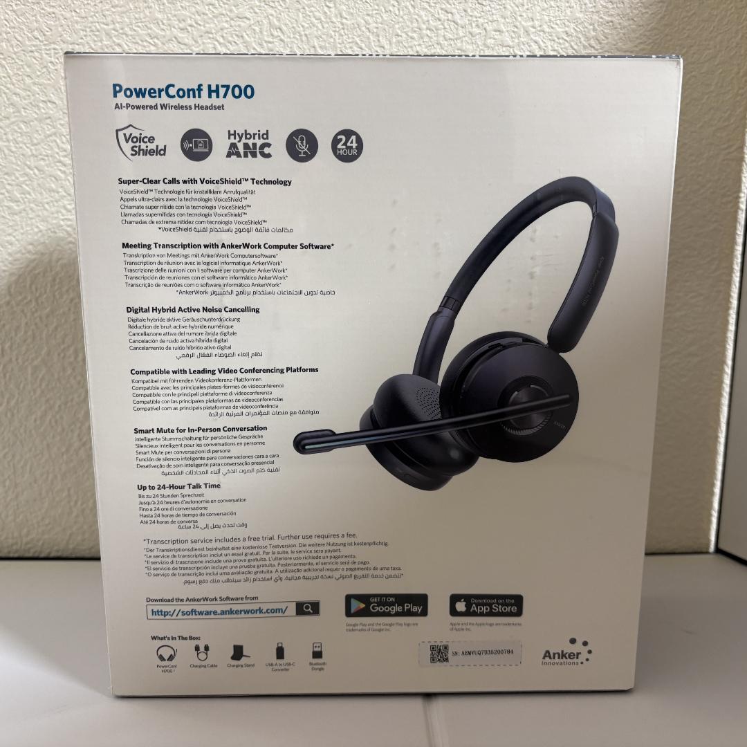 【新品・未開封】Anker PowerConf H700 ワイヤレスヘッドセット